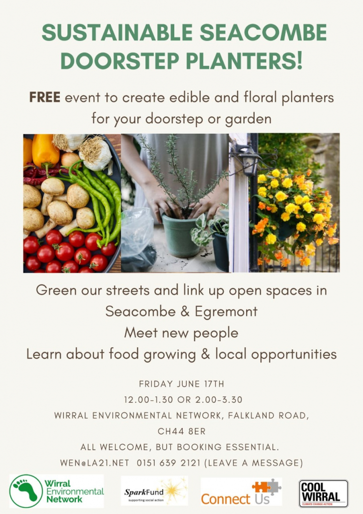 Sustainable Seacombe Eco Doorstep Planter Sessions