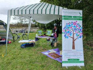 The WEN stall at the Summer Cycle at Brimstage