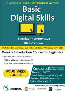 Basic Digital Skills course. Click to view poster at larger size.