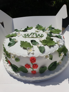 A cake to thank David Ellwand, retiring co-ordinator of the Wirral Tree Wardens