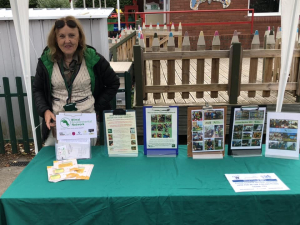 Pearle at the WEN information stall at the Plastic Pledge Market. Photo: Heswall Primary School