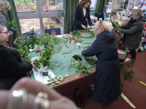 Willow weaving workshop in action