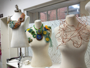 Some of Alison's work (mannequins rescued from a skip!)