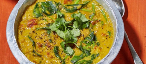Lentil dahl: a great way to use store cupboard ingredients and leftovers