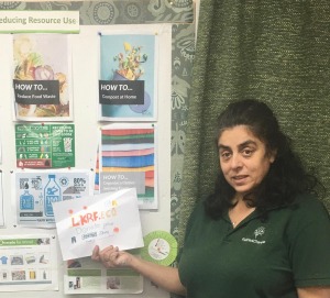 Zarah from Faiths4Change at one of the sustainable clothing project sessions