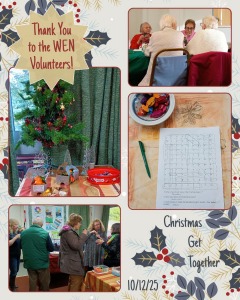 Food and a quiz, and time to chat, at the Christmas get together