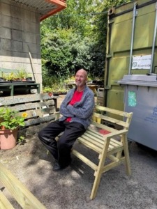 Woodwork tutor Tony